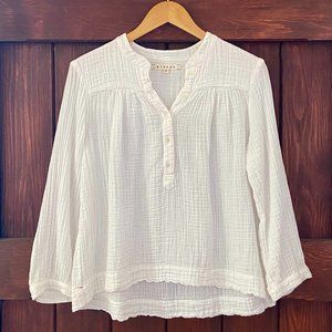 XiRENA DARLING BLOUSE! Sheer white gauze...NEVER WORN!